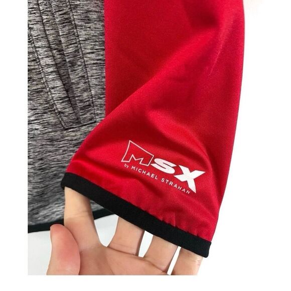 MSX Michael Strahan Size L Superbowl LVII Zip Up Hoodie Sweatshirt Colorblock - Picture 6 of 15